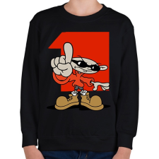 PRINTFASHION Kölyök nem dedós 1. - Gyerek pulóver - Fekete gyerek pulóver, kardigán