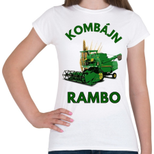 PRINTFASHION KOMBÁJN RAMBO - Női póló - Fehér női póló