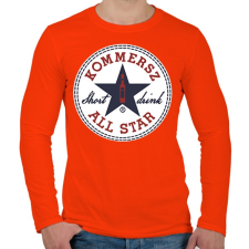 PRINTFASHION Kommersz - Férfi hosszú ujjú póló - Narancs férfi póló