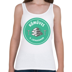 PRINTFASHION Kőműves a láthatáron - Női atléta - Fehér