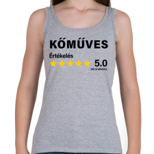 PRINTFASHION Kőműves Értékelés ***** 5.0 (69 értékelés) - Női atléta - Sport szürke női trikó