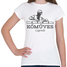 PRINTFASHION Kőműves legenda - Női póló - Fehér női póló