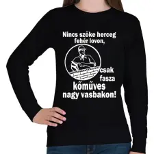 PRINTFASHION kőműves - Női pulóver - Fekete női pulóver, kardigán