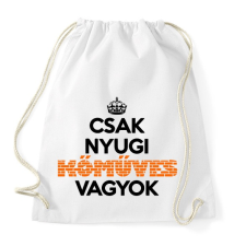 PRINTFASHION komuves vagyok - Sportzsák, Tornazsák - Fehér tornazsák