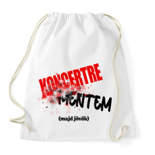 PRINTFASHION Koncertre mentem (majd jövök) - Sportzsák, Tornazsák - Fehér tornazsák