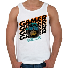 PRINTFASHION kong gamer - Férfi atléta - Fehér