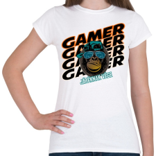 PRINTFASHION kong gamer - Női póló - Fehér női póló