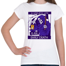 PRINTFASHION Könnyű halál - Női póló - Fehér női póló