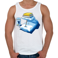 PRINTFASHION Könnyű pénz - Férfi atléta - Fehér