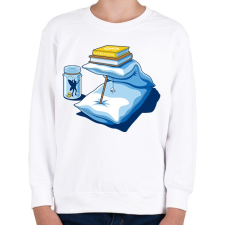 PRINTFASHION Könnyű pénz - Gyerek pulóver - Fehér gyerek pulóver, kardigán