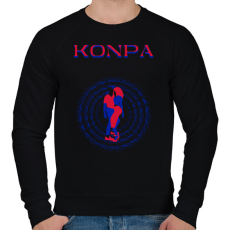 PRINTFASHION Konpa (Kompa) táncos S0201-ForBlackOnly - Férfi pulóver - Fekete