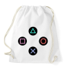 PRINTFASHION Kontroller gombok - Sportzsák, Tornazsák - Fehér