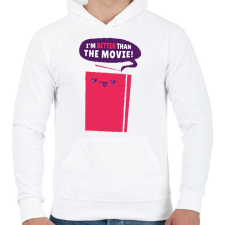 PRINTFASHION Könyv - Férfi kapucnis pulóver - Fehér női pulóver, kardigán