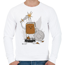 PRINTFASHION Könyv vs Film - Férfi pulóver - Fehér férfi pulóver, kardigán