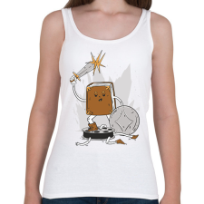 PRINTFASHION Könyv vs Film - Női atléta - Fehér női trikó