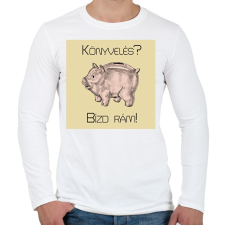 PRINTFASHION Könyvelés? Bízd rám! - Férfi hosszú ujjú póló - Fehér férfi póló