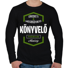 PRINTFASHION Könyvelő prémium minőség - Férfi hosszú ujjú póló - Fekete férfi póló