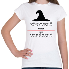 PRINTFASHION Könyvelő vagyok, nem varázsló - Női póló - Fehér női póló