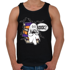 PRINTFASHION könyvszellem - Férfi atléta - Fekete atléta, trikó