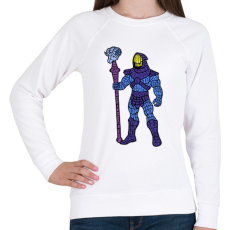 PRINTFASHION Koponya arc - Női pulóver - Fehér