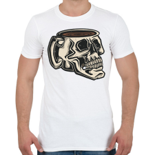 PRINTFASHION Koponya bögre - Férfi póló - Fehér férfi póló