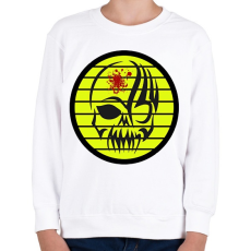 PRINTFASHION Koponya crew - Gyerek pulóver - Fehér