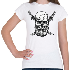 PRINTFASHION Koponya és kard - Női póló - Fehér női póló