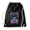 PRINTFASHION koponya és madarak - Sportzsák, Tornazsák - Fekete
