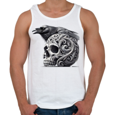 PRINTFASHION Koponya - Férfi atléta - Fehér