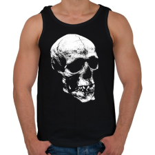 PRINTFASHION Koponya  - Férfi atléta - Fekete atléta, trikó