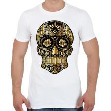 PRINTFASHION Koponya - Férfi póló - Fehér férfi póló