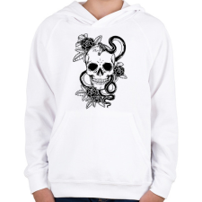 PRINTFASHION koponya - Gyerek kapucnis pulóver - Fehér gyerek pulóver, kardigán
