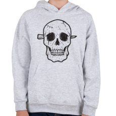 PRINTFASHION Koponya - Gyerek kapucnis pulóver - Sport szürke