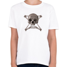 PRINTFASHION koponya - Gyerek póló - Fehér gyerek póló