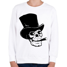 PRINTFASHION Koponya - Gyerek pulóver - Fehér gyerek pulóver, kardigán