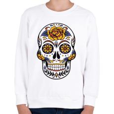 PRINTFASHION Koponya - Gyerek pulóver - Fehér