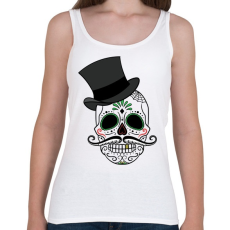 PRINTFASHION Koponya - Női atléta - Fehér