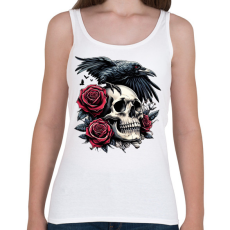 PRINTFASHION Koponya - Női atléta - Fehér