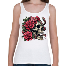 PRINTFASHION Koponya - Női atléta - Fehér