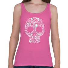 PRINTFASHION Koponya - Női atléta - Rózsaszín női trikó