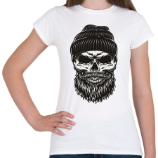 PRINTFASHION Koponya  - Női póló - Fehér női póló