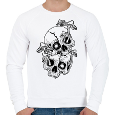 PRINTFASHION Koponyák - Férfi pulóver - Fehér férfi pulóver, kardigán