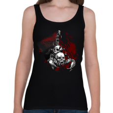 PRINTFASHION koponyás skorpió - Női atléta - Fekete