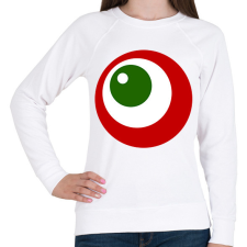 PRINTFASHION Kör kokárda - Női pulóver - Fehér női pulóver, kardigán