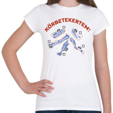 PRINTFASHION Körbetekertem - Női póló - Fehér