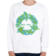 PRINTFASHION Körforgás - Gyerek pulóver - Fehér gyerek pulóver, kardigán