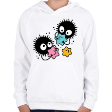 PRINTFASHION Kormocskák - Chihiro - Gyerek kapucnis pulóver - Fehér