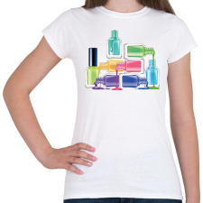 PRINTFASHION Körömlakkok - Női póló - Fehér női póló