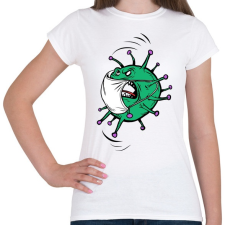PRINTFASHION Korona vírus - Női póló - Fehér női póló
