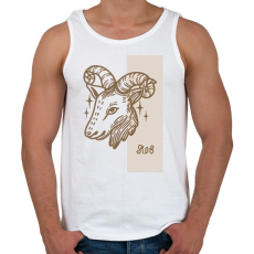 PRINTFASHION Kos horoszkóp - Férfi atléta - Fehér